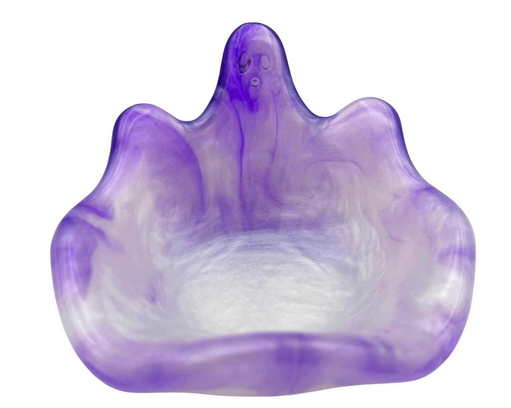 Purple + White Ghost Dish